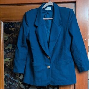 Alfred Dunner Women's Blue Blazer